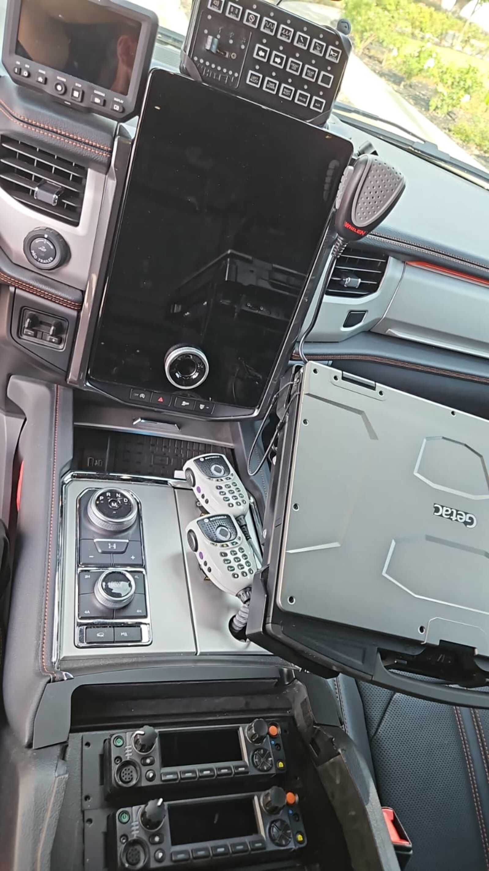 Command vehicle, APX radio, communications setup